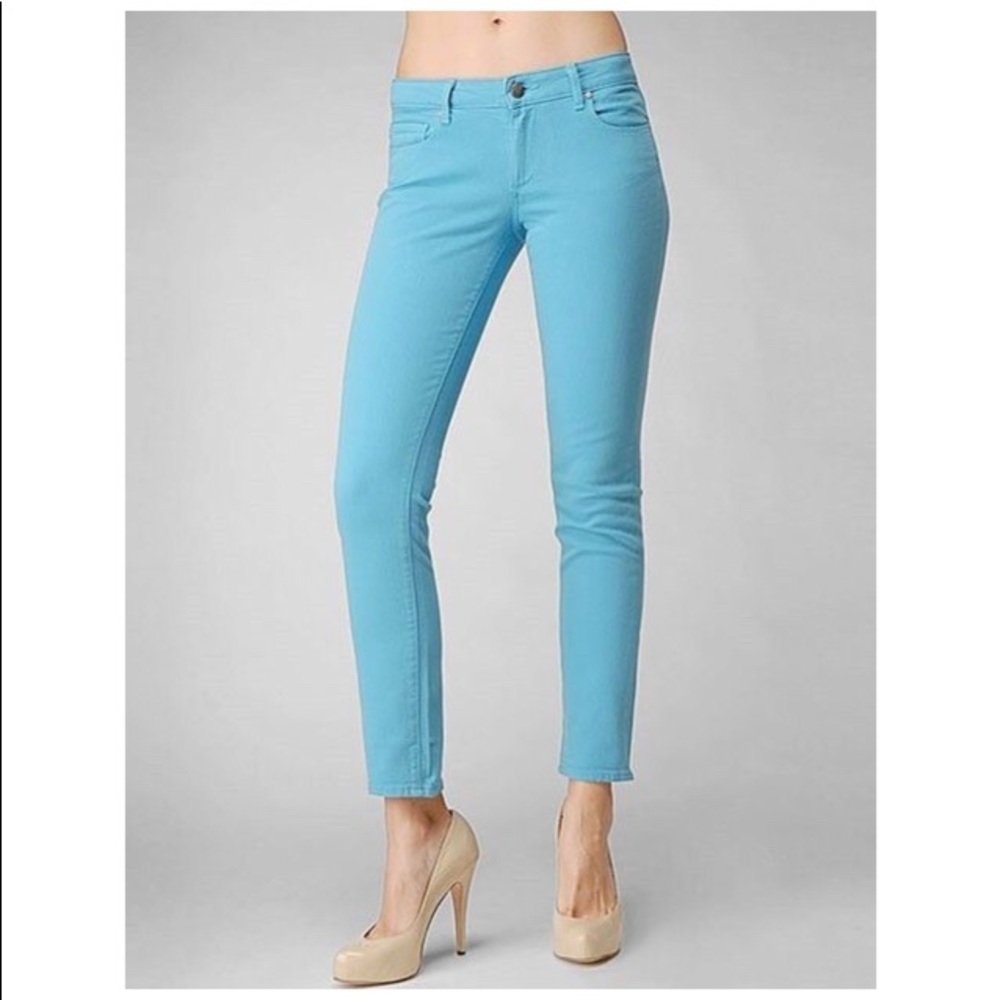 Paige Denim Peg Skinny Jean Turquoise 29